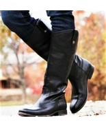 Frye Melissa Button Inside Zip Tall Riding Boots Black Size 6 NWOB - £131.98 GBP