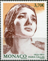 Monaco. 2023. Maria Callas. Opera Singer (MNH **) Stamp - £4.59 GBP