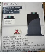 Ernesto 5 piece cutting board set with stand - $41.11 CAD