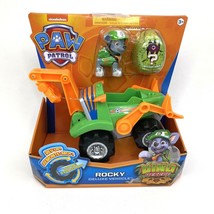 Paw Patrol Dino Rescue Rocky Deluxe Vehicle Puppy Figure Mystery Dinosaur Egg - £22.87 GBP
