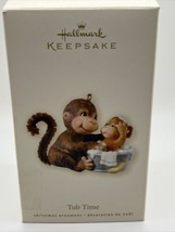 Tub Time 2008 Mama Monkey &amp; Baby Hallmark Keepsake Christmas Ornament New - £9.69 GBP