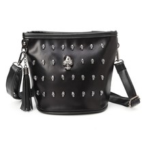 Fashion Women Skull Punk Goth Tassel Messenger Shoulder Bag Crossbody Handbag - £19.97 GBP