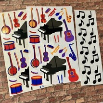Mrs Grossman Two Vintage 1992 4x6&quot; &#39;Musical Instruments&#39; And 2”x6” Music... - £8.52 GBP
