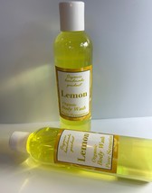 Lemon Organic Body Wash /  Natural Daily Moisturizer  / Shower Gel. - $15.00