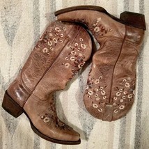 Shyanne Women&#39;s Maisie Floral Embroidered Western Leather Boots - $165.75