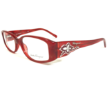 Salvatore Ferragamo Eyeglasses Frames 2658-B 459 Clear Red Silver 51-16-135 - £52.97 GBP