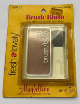 Vintage Maybelline Fresh & Lovely Brush Blush Soft Honey Amber 195PB-03 NOS - $23.38