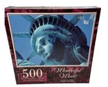 Sure-Lox Wonderful World Statue Of Liberty Jigsaw Puzzle 19&quot; x 14&quot;  500 pc - £10.21 GBP