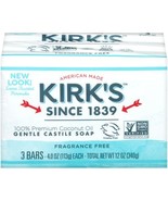 Kirk&#39;s Gentle Castile Soap Fragrance Free, 4 oz Bar, 3 Pack - €8,66 EUR