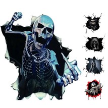  Car Stickers Spooky Skeleton 3D Visual Effect Wall Decal   Decorative Stickers  - £37.01 GBP