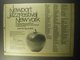 1973 Newport Jazz Festival New York Ad - Dave Brubeck, Ray Charles, Chick Corea - £14.61 GBP