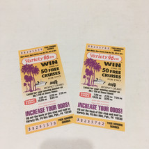 Variety 96 FM radio station vintage promo cruise contest tickets Giant E... - $19.75