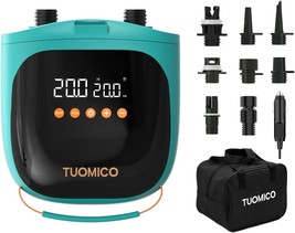 Tuomico 20Psi Paddle Board Pump Sup Air Pump Electric Portable, In Adapter - £58.24 GBP