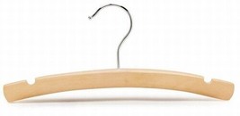 Only Hangers 10&quot; Infant &amp; Baby Natural Wood Dress Hanger (pack of 25) - £22.34 GBP