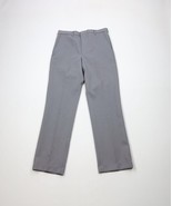 Vintage 70s Streetwear Mens 32x32 Knit Flared Wide Leg Chino Pants Gray USA - $121.79 CAD