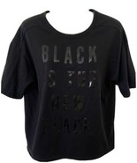 Old Navy Womens Medium Black - Black is the N Black Short Sleeve T shirt - $14.24