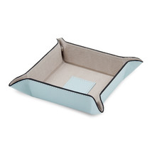 Bey Berk Light Blue Leather Snap Valet with Pig Skin Leather Lining BB500L - $39.95