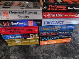 Tom Clancy lot of 12 Jack Ryan Series Paperbacks - £18.86 GBP