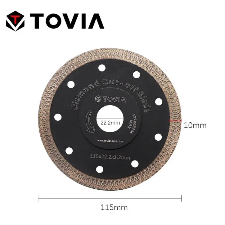 TOVIA 115mm/125mm  Circular Saw Blades Cutting Granite Stone Porcelain Ceic Tile - £178.55 GBP