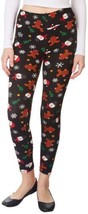 MSRP $18 Planet Gold Juniors Holiday Legging Size Small Black Multi - $11.88