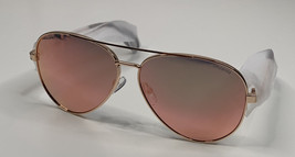 Love Island NWT rose gold pink Lens aviator sunglasses with case i12 - £31.71 GBP