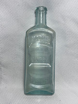 Vtg Aqua Glass Bottle Hood&#39;s Sarsaparilla Medical Drug Store Apothecary ... - $39.95