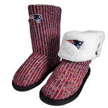 NEW Womens New England Patriots Boot Slippers sz L 9/10 hard sole - £13.95 GBP