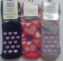 3 Pairs Of Socks Short Non-Slip With Rubber Child Cotton Virtus Junior V601 - $9.62