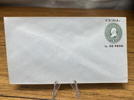 1899 Rare US Intervention In Cuba 1c Stamp Blue Cover Envelope #U77 Over... - $19.80