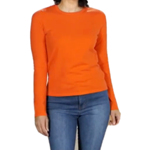 Laurie Felt Long-Sleeve Sweater Tee - Blood Orange, 3X - £25.12 GBP