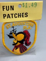 Vtg St. Augustine Fla. Embroidered Patch Souvenir Travel Ponce de Leon - $146.78 MXN