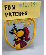 Vtg St. Augustine Fla. Embroidered Patch Souvenir Travel Ponce de Leon - $146.58 MXN