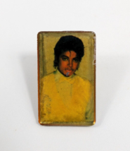 Michael Jackson Photo Pin Portrait Vintage 80s Lapel Hat Tac - $5.87