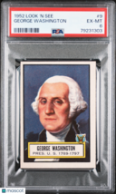 1952 Look &#39;N See George Washington #9 PSA 6 - £278.19 GBP