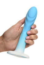 Simply sweet rippled silicone dildo blue/white - £34.30 GBP