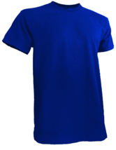 Mens Big and Tall Shirts (Short Sleeve Round Neck) Blue - £15.97 GBP