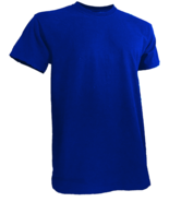 Mens Big and Tall Shirts (Short Sleeve Round Neck) Blue - £15.95 GBP