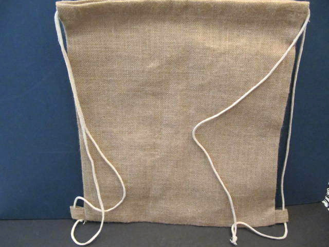Natural Jute Draw String Backpack Drawstring Cinch Beach Gym Tote Bag Ba... - $6.43