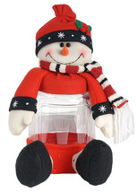 A&amp;B Home Seated Snowman Candy Jar Canister 12&quot; - £20.09 GBP