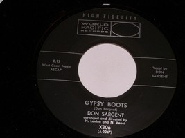 Don Sargent Gypsy Boots St. James Infirmary 45 Rpm Record World Pacific Label - £120.63 GBP