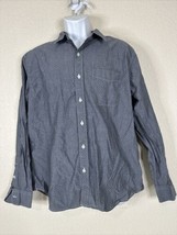 American Eagle Classic Fit Men Size L Blue Dot Button Up Shirt Long Sleeve - £8.44 GBP