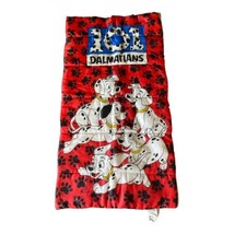 Vintage 90’s Disney 101 Dalmatians Red Children&#39;s Sleeping Bag Sack Mat - £27.41 GBP