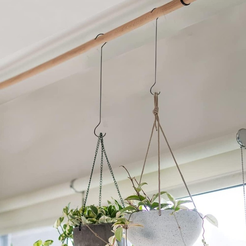 6 Pack 16 Inch Extra Large S Hooks Heavy Duty Plant Hanging Hooks Long S Shaped Item image 2