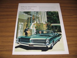1965 Print Ad The 1966 Pontiac Bonneville 4-Door - £11.00 GBP