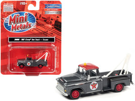 1957 Chevrolet Stepside Tow Truck &quot;Texaco&quot; Gray Metallic with Red Top 1/87 (HO)  - £26.30 GBP