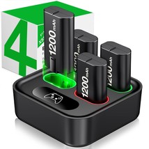 Charger For Xbox One Controller Battery Pack With 4 X 1200Mah Usb Rechar... - $61.74