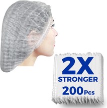[200 Count] 2X Heavy Duty Hair Nets Food Service, 21&quot;, Disposable, Cooking. - £27.50 GBP