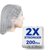 [200 Count] 2X Heavy Duty Hair Nets Food Service, 21&quot;, Disposable, Cooking. - £27.47 GBP