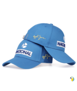 Ayrton Senna Blue Cap Replica, Nacional Embroidery Dad Hat, Racing F1 Fan Gift - $20.77