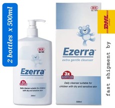 Ezerra Extra Gentle Cleanser 2x500ml - Dry &amp; Sensitive Skin-ship by DHL Express - £100.71 GBP